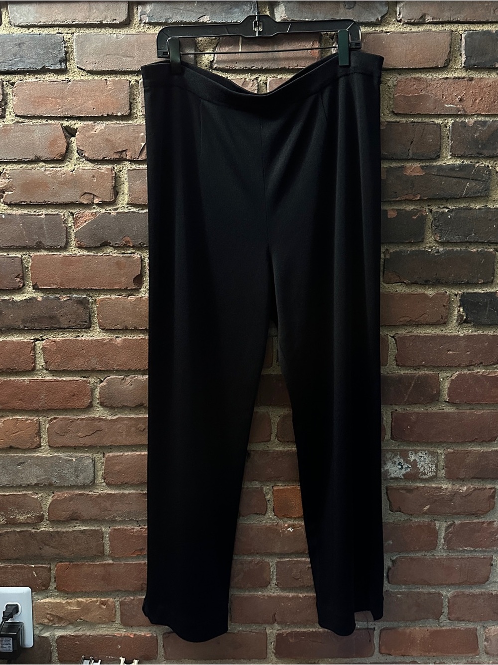 Misook | Dress Pants Stretch Straight Leg Knit Pull On (37 X 27.5) high rise